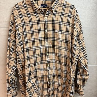 Camicia Burberry London a quadri manica lunga XL