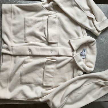 Beige Fleecejacke