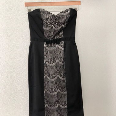 Robe bustier Naf Naf noire dentelle XS