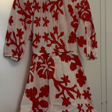 Blumenkleid H&M rot und weiss 