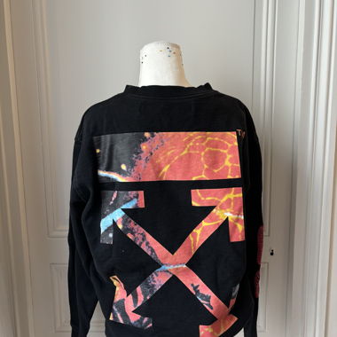 Schwarzer Off-White-Pullover