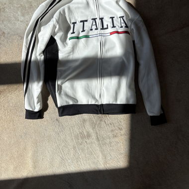 Weisse Italia-Trainingsjacke