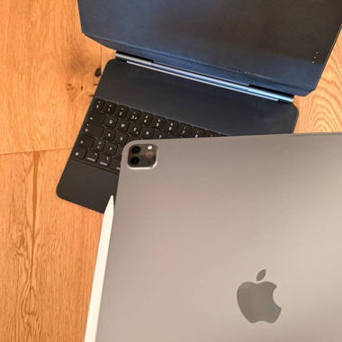 Apple iPad with keyboard case