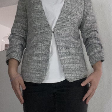 Blazer grigio da donna