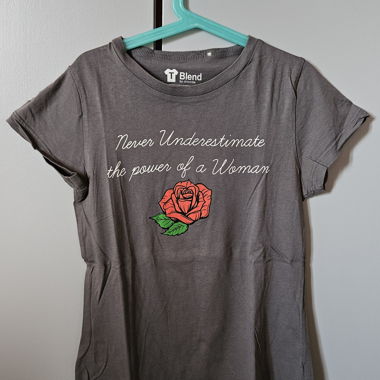2x T-shirt, gris et blanc