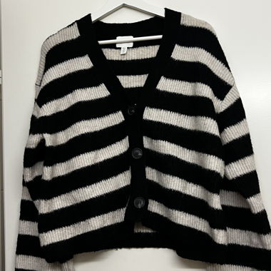 Cardigan a maglia rigato H&M XS