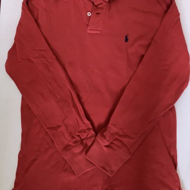 Polo Longsleeve in Orange