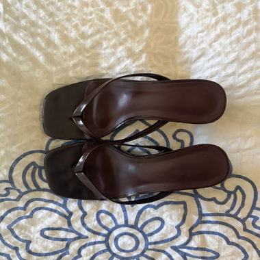 Burgundy Heeled Sandals