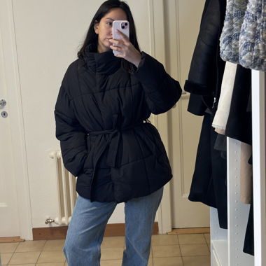 Black down jacket