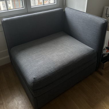 VALLENTUNA Sofa Sleeper Module with backrest