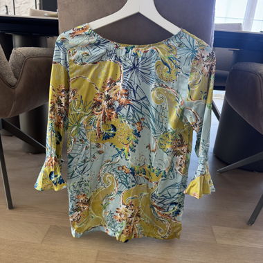 Blusa in seta multicolore a maniche lunghe Joyce&Girls