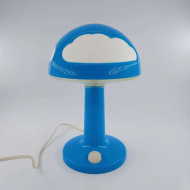 Vintage IKEA Tischlampe Blaue Pilzform