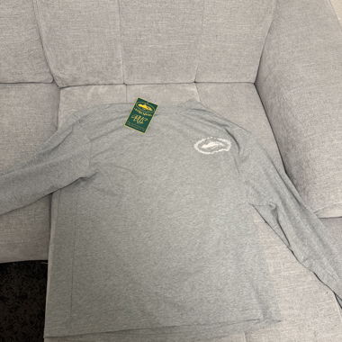 Langarm-T-Shirt grau
