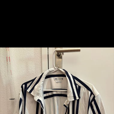 Camicia Zara a righe bianca/blu