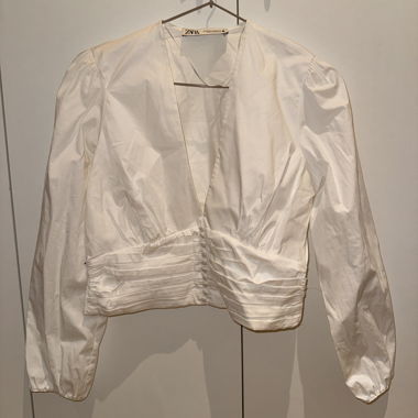Zara weisse Bluse