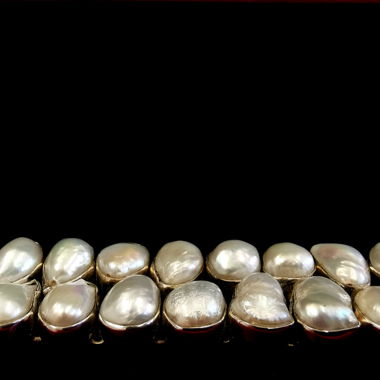 Bracelet en argent massif 925 et nacre