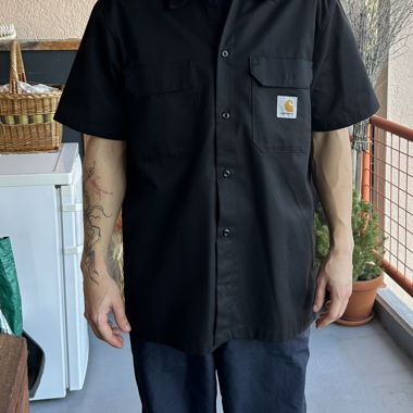 CARHARTT WIP CRAFT POPLIN HEMD (BLACK), Taille L