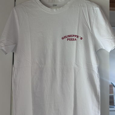 T-shirt blanc avec imprimé au dos