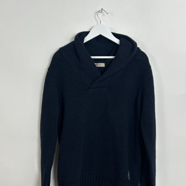 Maglione lavorato a maglia navy MGL