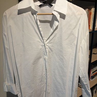 Camicia oversize bianca ZARA