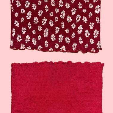 Top a fascia rosso