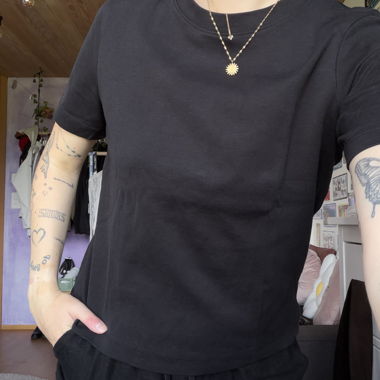 Bershka schwarzes T-Shirt