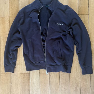 Carhartt Zip Jacket Black with Stand-Up Collar