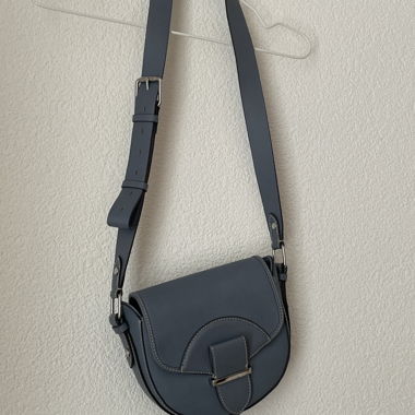 Sac bandoulière bleu-gris