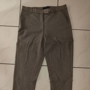Karrierte Stoffhose