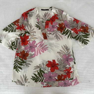 Chemisier/haut à fleurs Zara