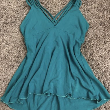 Vintage-Top in Türkis