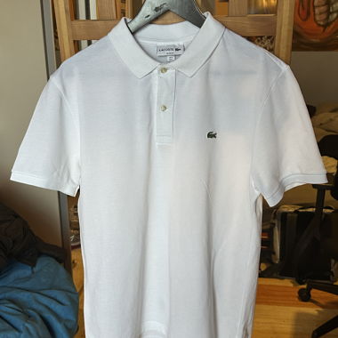 Polo Lacoste bianco slim fit FR 5