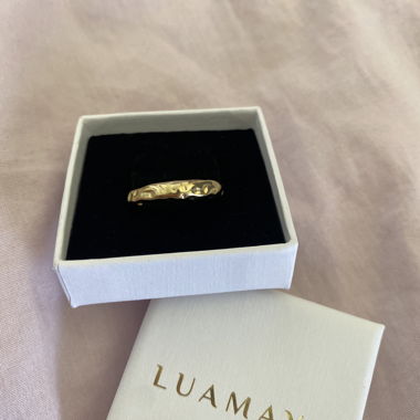 Goldfarbener Ring Gr. 53 Luamaya (neu ungetragen)