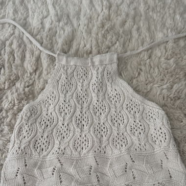 Haut crop top en tricot 