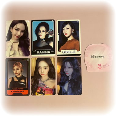misc aespa trading & album photocards