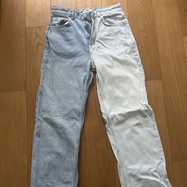 zweifarbige Jeans