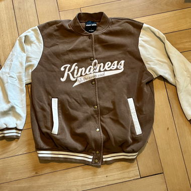 Tally Weijl Collegejacke "Kindness" braun