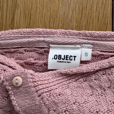 Cardigan in maglia rosa S