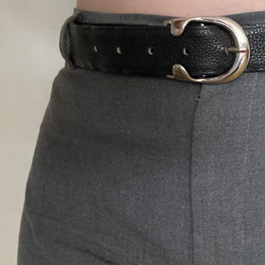 Ceinture en cuir noir - Longchamp