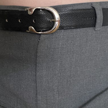 Ceinture en cuir noir - Longchamp