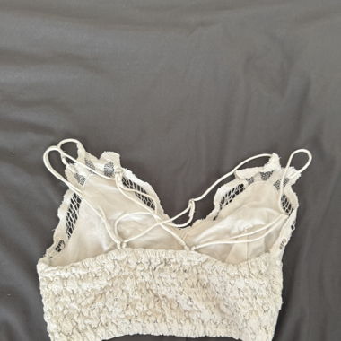 Top blanc en dentelle xs 