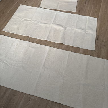 Housses de canapé en tissu blanc/beige clair