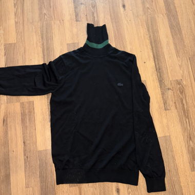 Lacoste black turtleneck sweater