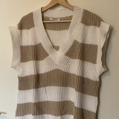 Striped sweater vest 