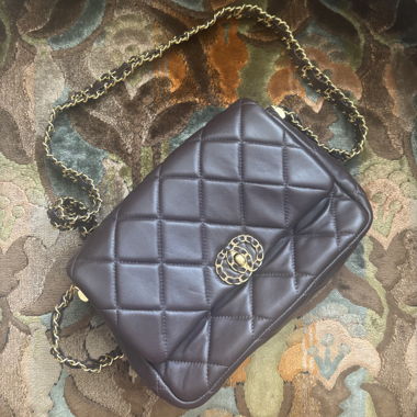 Gesteppte Tasche braun