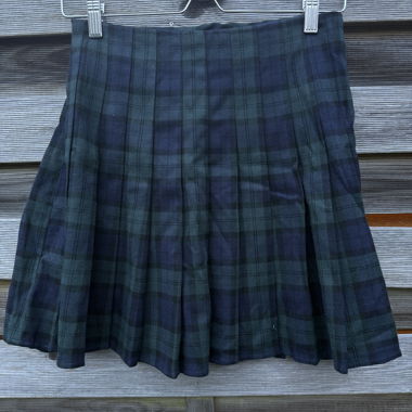 Brandy Melville Tartan Faltenrock – Dunkelgrün