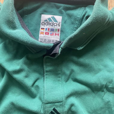 Polo Adidas Verde/Grigio