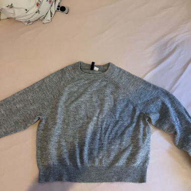 Maglione in maglia grigio