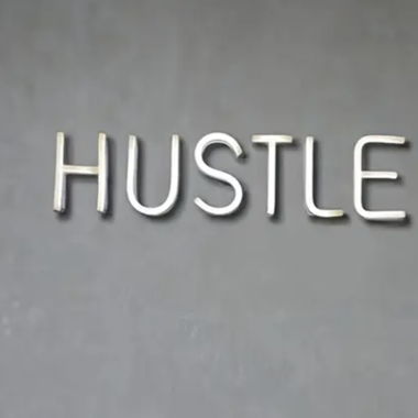 HUSTLE Neon Sign, like NEW, USB powered