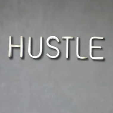 Enseigne Néon "HUSTLE", comme NEUF, alimentée par USB